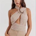 House Of CB Cheyenne ecru gathered bodysuit Photo 4