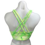 Lululemon Energy Green Tie Dye High Neck Sleeveless Sports Bra Crop Tank Top 10 Photo 1