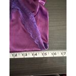 Victoria's Secret Vintage Satin Like Slip Dress Small Purple Black‎ Lace Lingerie Y2K Goth Boudoir Photo 6
