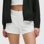 Lululemon Hotty Hot High Rise lined Shorts in white tall 4 Photo 0