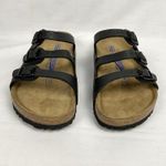 Birkenstock Florida Birko-Flor Womens Sz 6 Black Walking Outdoor Sandals Sz 37 Photo 1