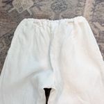 CP Shades  Pull On Drawstring‎ Linen Pants in White Boho Coastal Bohemian Size XS Photo 6