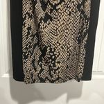 Joseph Ribkoff NWT  Black, Tan & Gold Snake Print Cocktail Dress Style 163765 Size 6. Photo 6