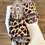 Hard Rock Vintage  Hotel Cheetah Print Fuzzy Slide Slippers Photo 0