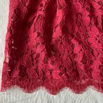 Greylin Red Lace Sleeveless Dress Photo 5