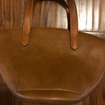 Street Level , Brown Small Trapeze Crossbody Tote or Purse Photo 2
