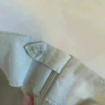 Boston Proper  Flat Waist Side Zip Khaki Dress Pants Women’s Size 12 Short Petite Photo 4