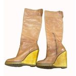 Lauren Ralph Lauren women’s brown leather vintage above knee boots 7.5B SKU 4136 Size undefined Photo 0