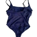 ANDIE NWT Havana Empire Waist One Piece Swimsuit Removable Cups L Navy Blue Photo 14