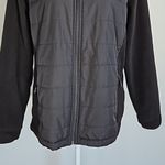 New Balance womens Size XL Quilted Fleece Running Jacket Black Zip Side Pockets Photo 2