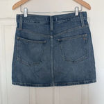 Madewell  Rigid Blue Denim Straight Denim Skirt Size S Photo 3