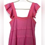 J. Marie Pink Tiered Midi Dress Photo 1