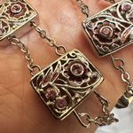 Charter Club  silver tone and pink rhinestone necklace Photo 7