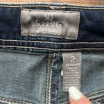 Chico's  So Slimming Womens Dark Wash Bootcut Jeans Rhinestones Size 2R Photo 3