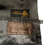 Woolf Brothers Vintage 100% Pure Wool Black Belted Trench Coat Photo 9