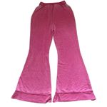 Free People intimately dream on Pink flare lounge pants terrycloth distressed Photo 4