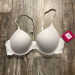 SO  White Lace Trim Bra 34C Photo 5