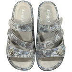Alegria BETTY BET-6003 Slip On Adjustable Strap Sandal Blooms in Blue 37 7 7 1/2 Photo 0
