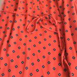 Merona Patterned Shirt Dress Orange Black Gray - Sz Medium Photo 9
