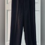 Neiman Marcus $295  Black Women's Silk Woven Straight Leg Pants Size 10 Photo 2