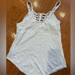 Free People  White Embellished Tank Photo 4