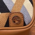 Spartina 449 NWT Linen & Leather Cosmetic Bag Photo 11