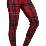 Zoozatz Arkansas Razorbacks  Women's NC Plaid Leggings Photo 3
