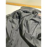 Brandon Thomas Black Leather Long Jacket Coat Womens Size L Button Front Collar Size L Photo 8