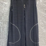 CLUB Z COLLECTION Women’s Blue & White Striped Hooded Stretchy‎ Dress Size Med Blue Photo 0