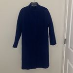 Blue long wool blend pea coat winter jacket! Size 6R! Photo 2