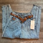 Bugle Boy Vintage  Jeans Womens Size 26 Blue Acid Wash Parachute Denim Pants 80s Photo 6