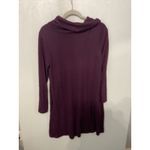 2B Studio Plum Purple Cowl Neck Long Sleeve Tunic Dress Size Medium Photo 2