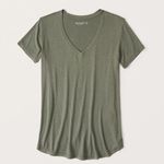 Abercrombie & Fitch Abercrombie V-Neck Drapey Legging Tee Photo 0