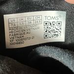 Toms Hyde Black Suede Lace Up Ankle Wedge Boots Size 7.5 Photo 7