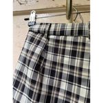 Korean Mishow punk rock goth black white high rise checkered plaid dress pants S Photo 8
