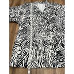 Nasty Gal ‎ Zebra Print Longline Blazer Women’s Size 14 Black White Jacket NWOT Photo 7