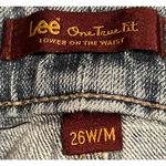Lee Women's One True Fit Jeans Lower on the Waist Size 26W/M 29" Inseam x 21" Photo 2