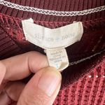Silence + Noise  Burgundy Urban Outfitters Boho‎ Retro Top Size Large Photo 1