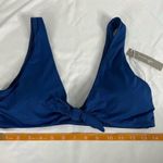 Everlane Womens size L Retired Renew Blue Dusk Tie Front Bikini Top Swim Photo 78