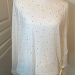 Socialite Long Sleeve Polka Dot Tie Hem Blouse Photo 0