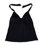 Lands' End Women's Halter Tankini Swim Top Black Size 14 Photo 0