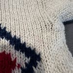 Liz Claiborne VTG Petite Geometric Cotton Diamond Knit Winter Christmas Sweater. Photo 8