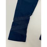 Apana  Women's Jegging Pull On Pants Elastic Waist Blue Mesh Hem Small Photo 4