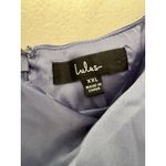 Lulus NWOT Sophisticated Sight Periwinkle Satin Jacquard Cowl Midi Dress XXL Photo 8