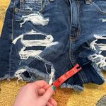 American Eagle Strigid Mom Short Denim Jean Shorts Distressed Dark Wash Size 4 Photo 1