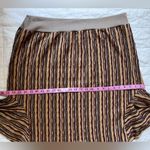 Bonworth Vintage Brown Retro Stripe w/ Gold Metallic Grandpa Sweater - Medium Photo 5