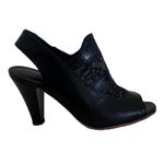 Rachel Comey  Women's Black Lace Leather Slingback‎ Sandals Shoes 7 Photo 5