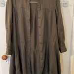 Anthropologie  Holding Horses Mariona Shirt Olive green Size 0 petite Photo 0