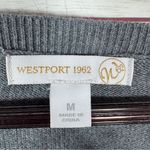 Westport ‎ 1962 Rhinestone Penguins Sweater Grey Medium Lightweight Crewneck Photo 8
