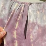 Lulus  Purple & Blue Tie Dye Puff Sleeve Blouse Womens M Boho Romantic Girly Photo 7
